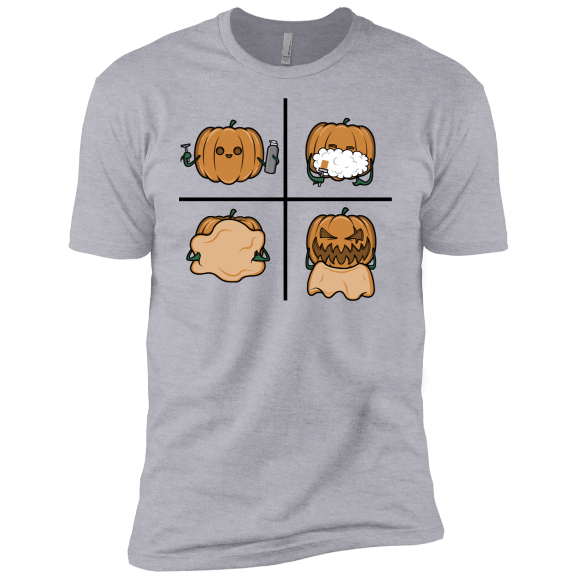T-Shirts Heather Grey / X-Small Pumpkin Shave Men's Premium T-Shirt