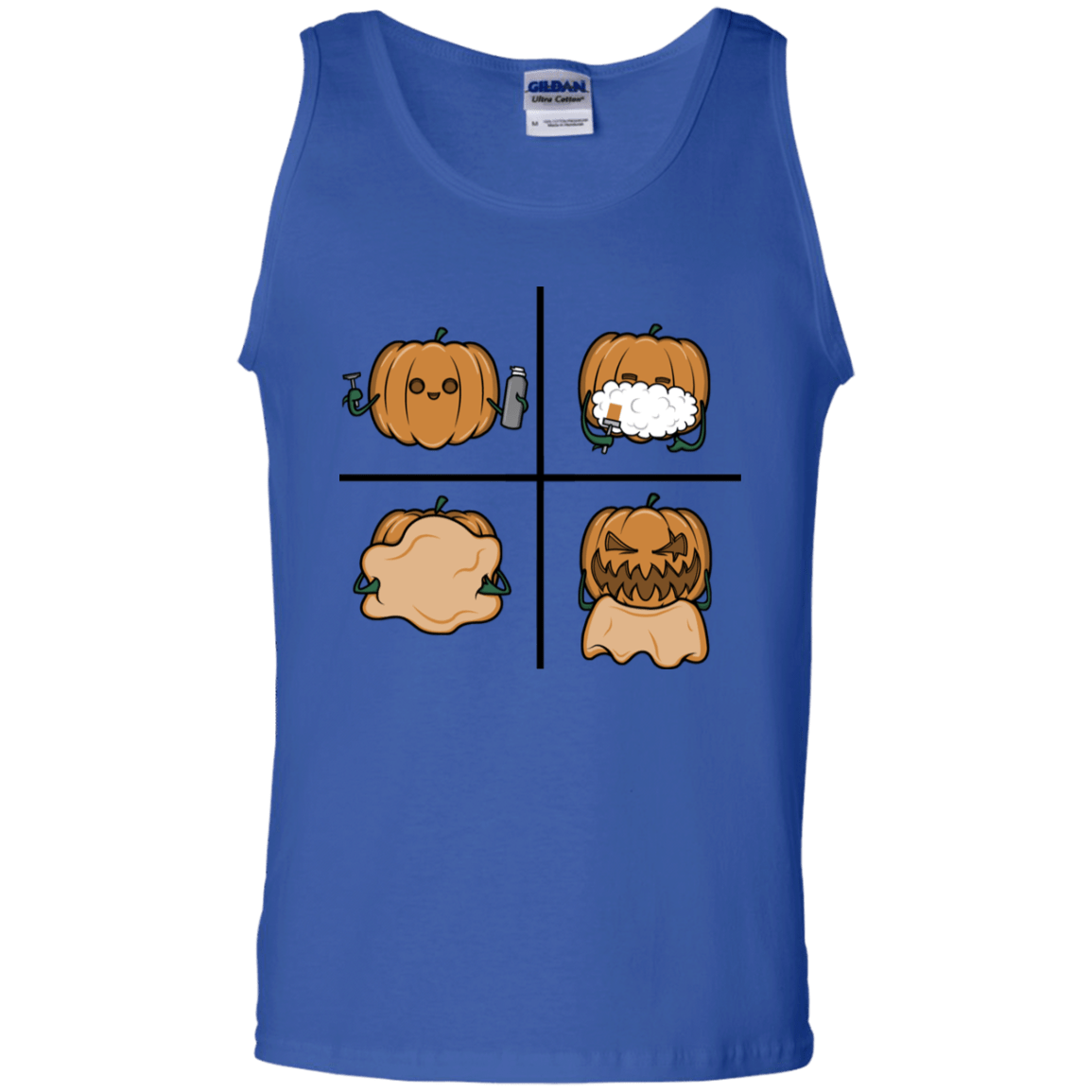T-Shirts Royal / S Pumpkin Shave Men's Tank Top
