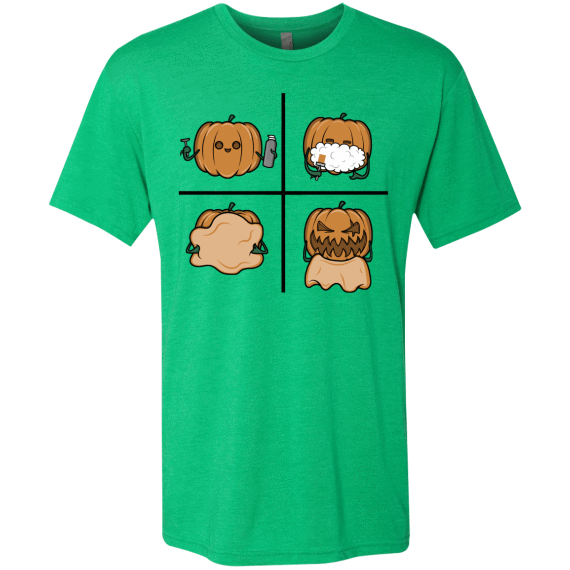 T-Shirts Envy / S Pumpkin Shave Men's Triblend T-Shirt
