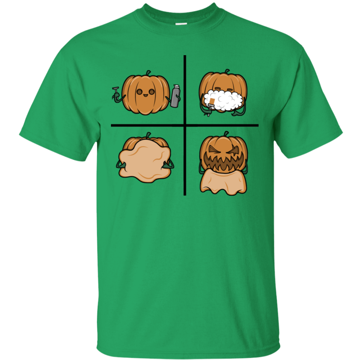 T-Shirts Irish Green / S Pumpkin Shave T-Shirt