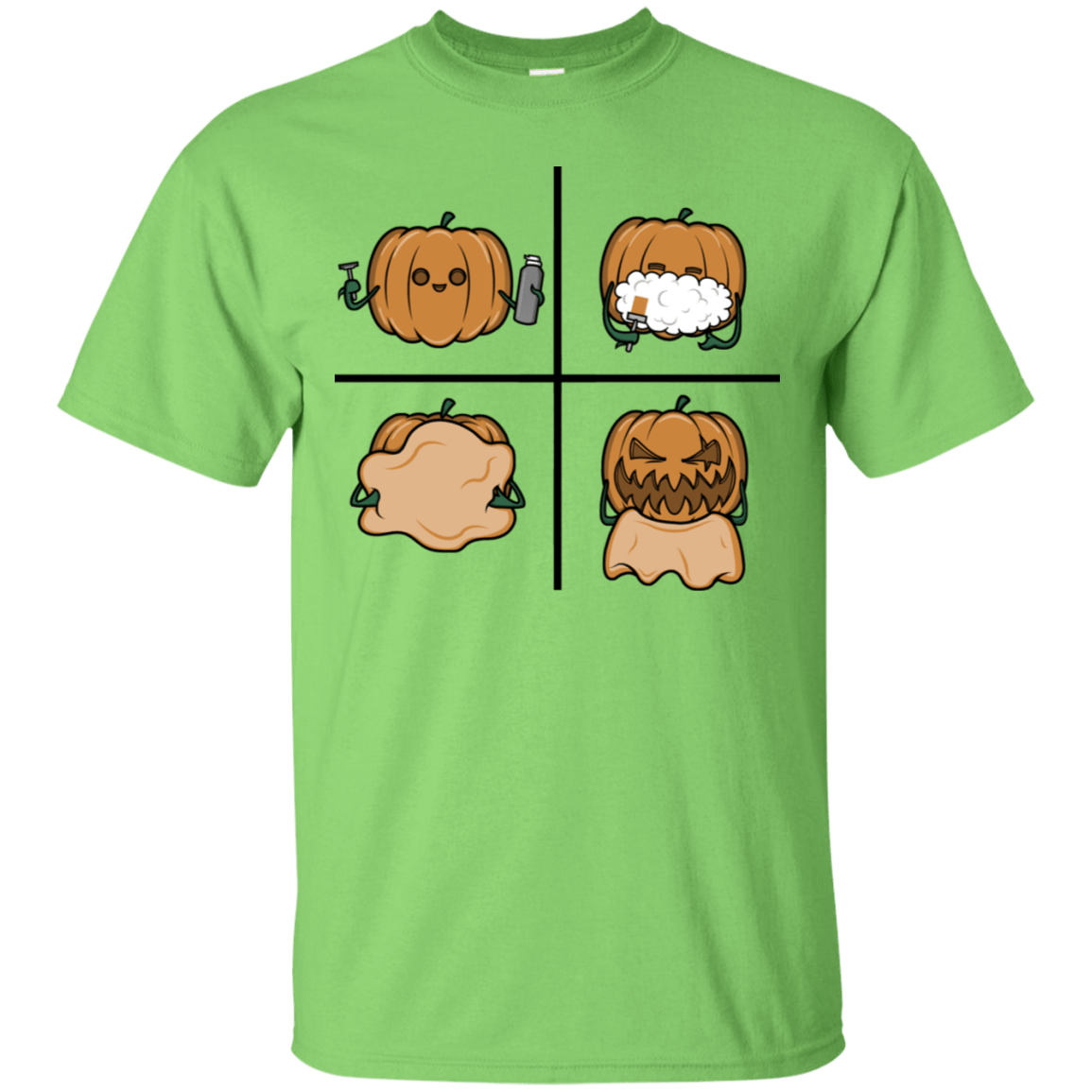 T-Shirts Lime / S Pumpkin Shave T-Shirt