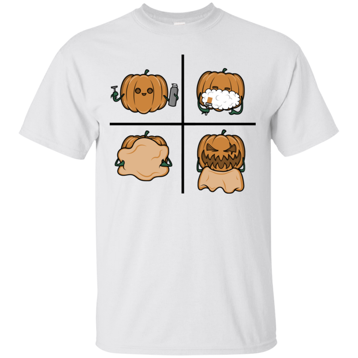 T-Shirts White / S Pumpkin Shave T-Shirt