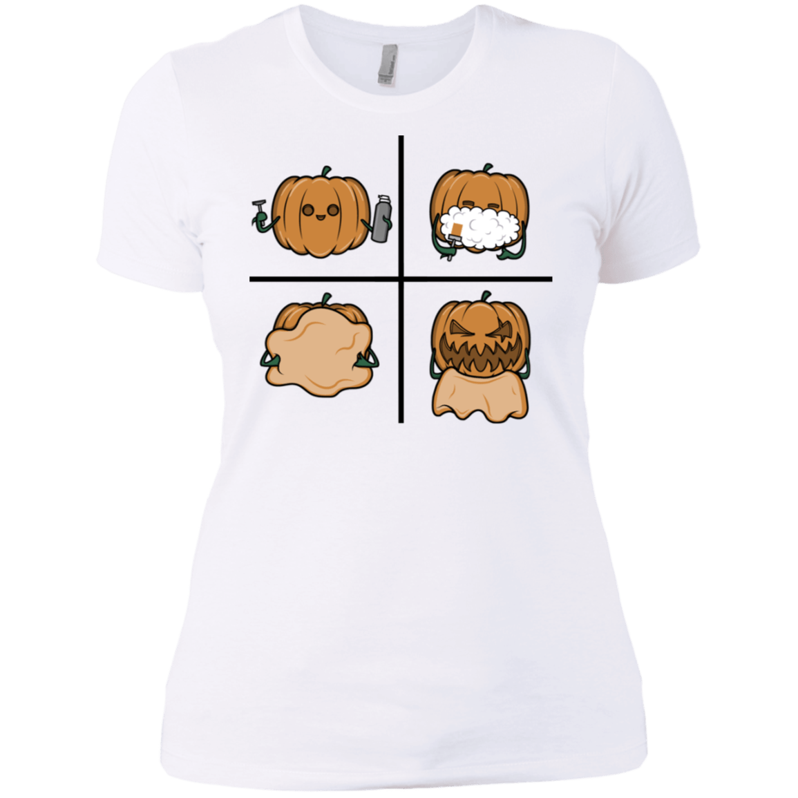 T-Shirts White / X-Small Pumpkin Shave Women's Premium T-Shirt