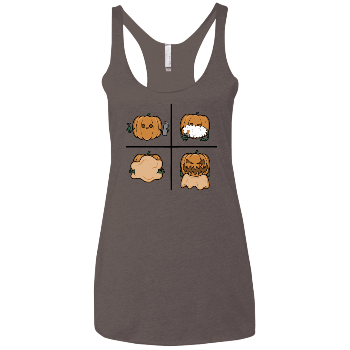 T-Shirts Macchiato / X-Small Pumpkin Shave Women's Triblend Racerback Tank