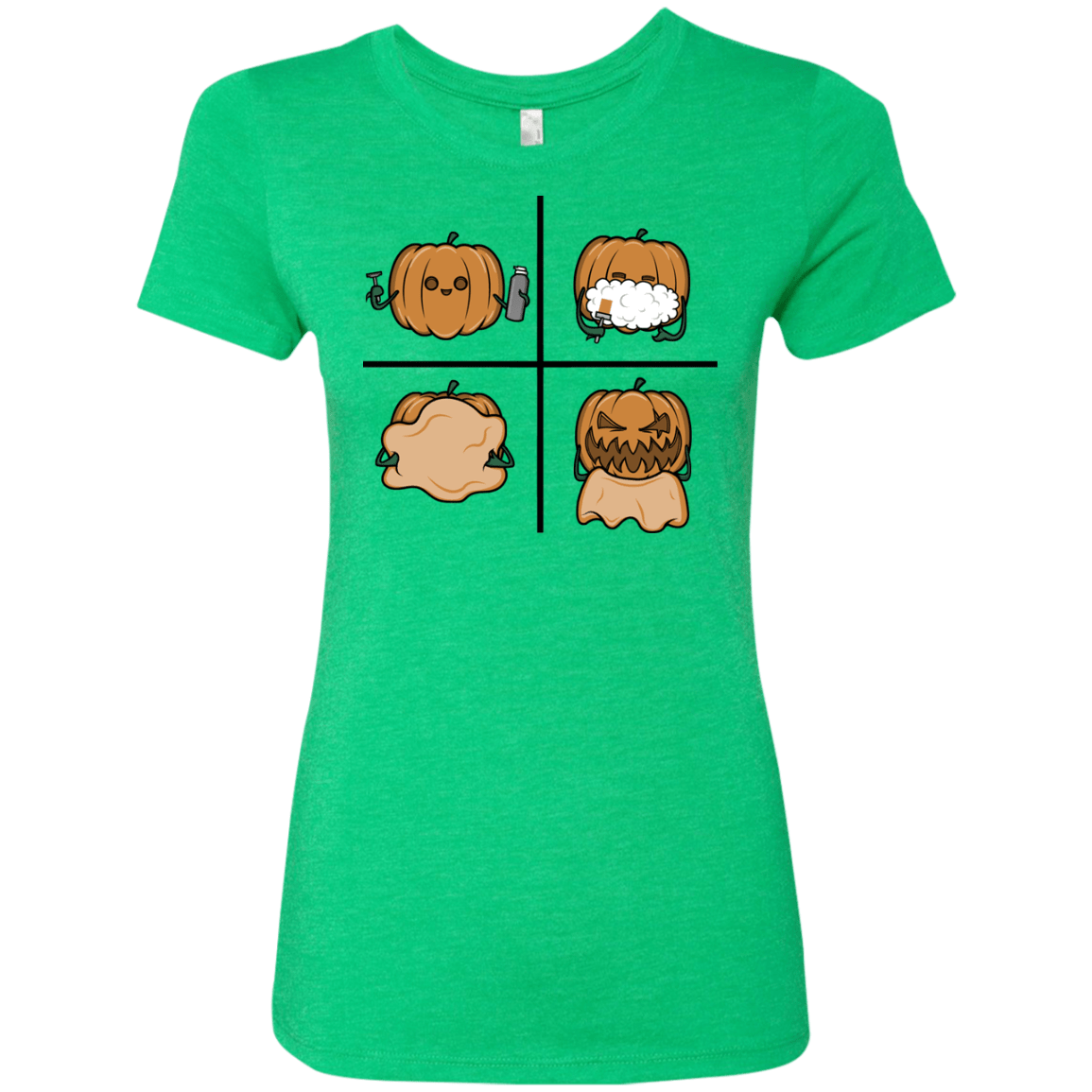 T-Shirts Envy / S Pumpkin Shave Women's Triblend T-Shirt