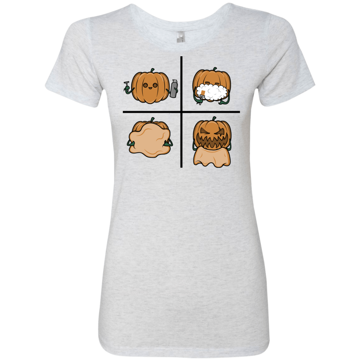 T-Shirts Heather White / S Pumpkin Shave Women's Triblend T-Shirt