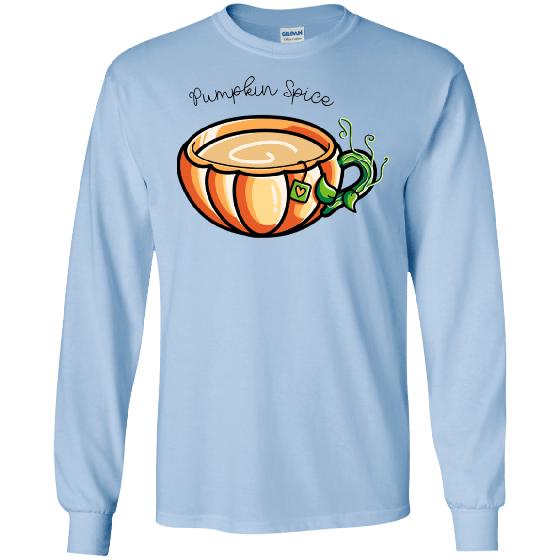 T-Shirts Light Blue / S Pumpkin Spice Chai Tea Men's Long Sleeve T-Shirt
