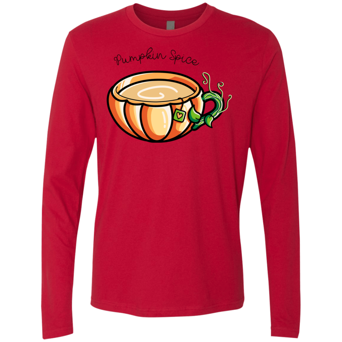 T-Shirts Red / S Pumpkin Spice Chai Tea Men's Premium Long Sleeve