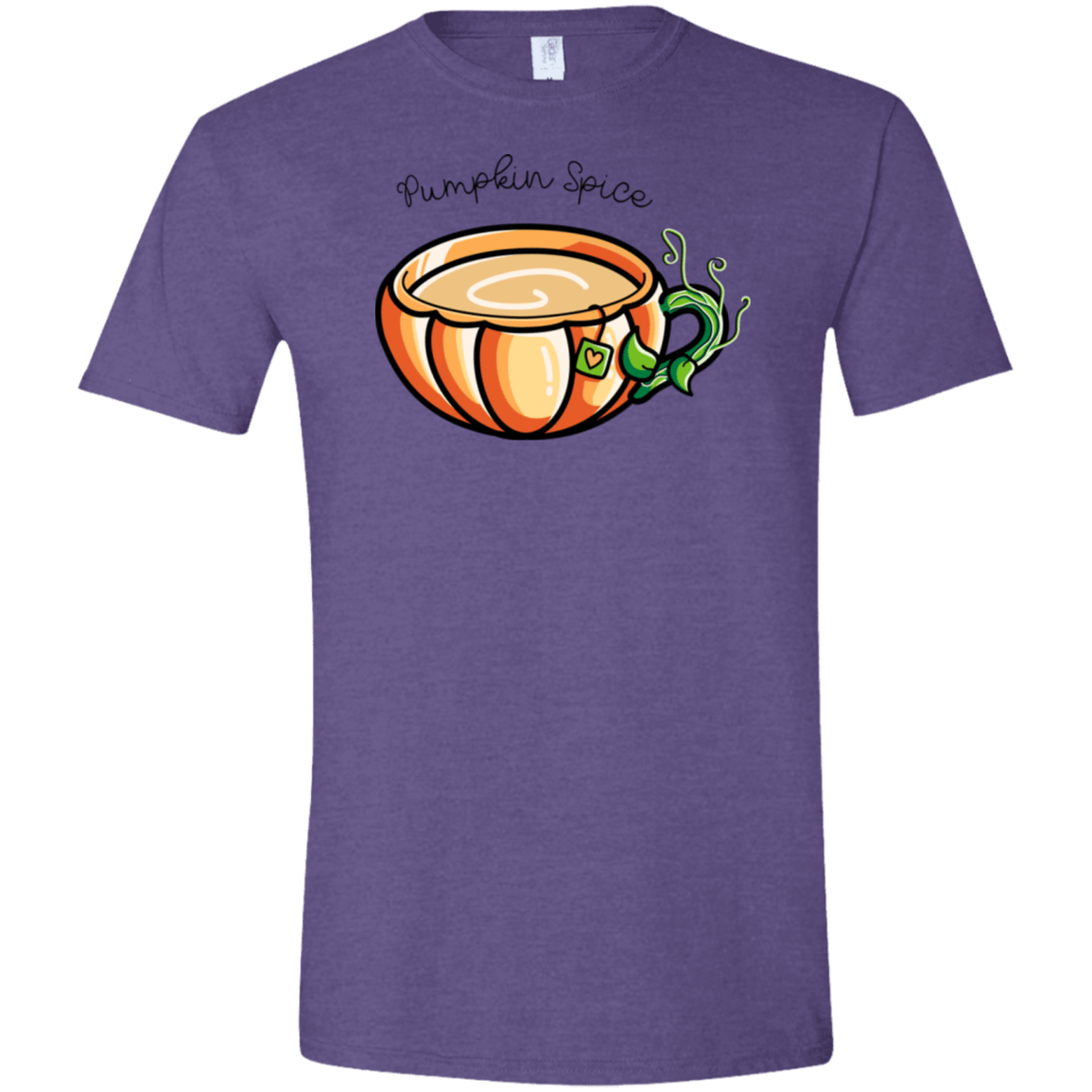T-Shirts Heather Purple / S Pumpkin Spice Chai Tea Men's Semi-Fitted Softstyle