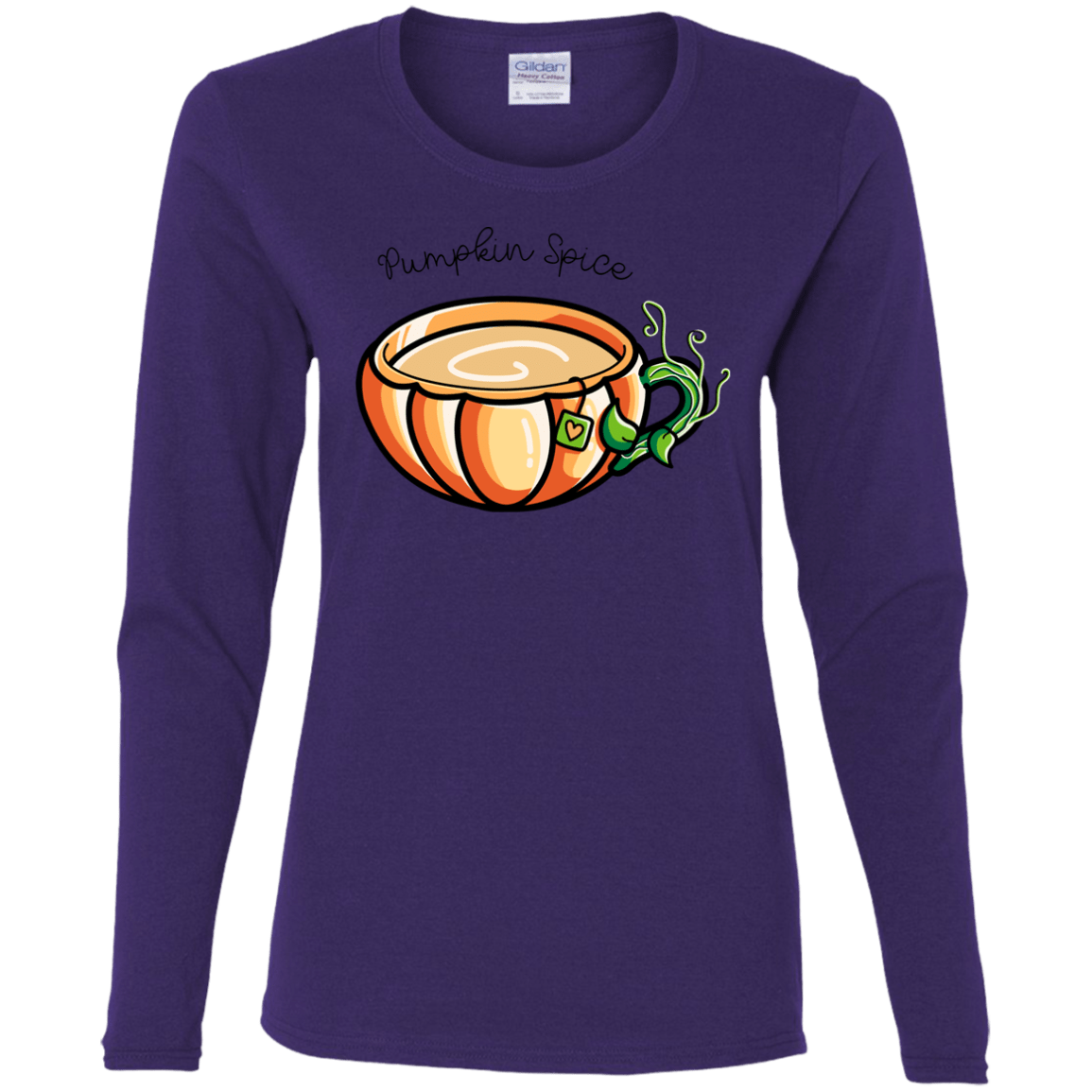 T-Shirts Purple / S Pumpkin Spice Chai Tea Women's Long Sleeve T-Shirt