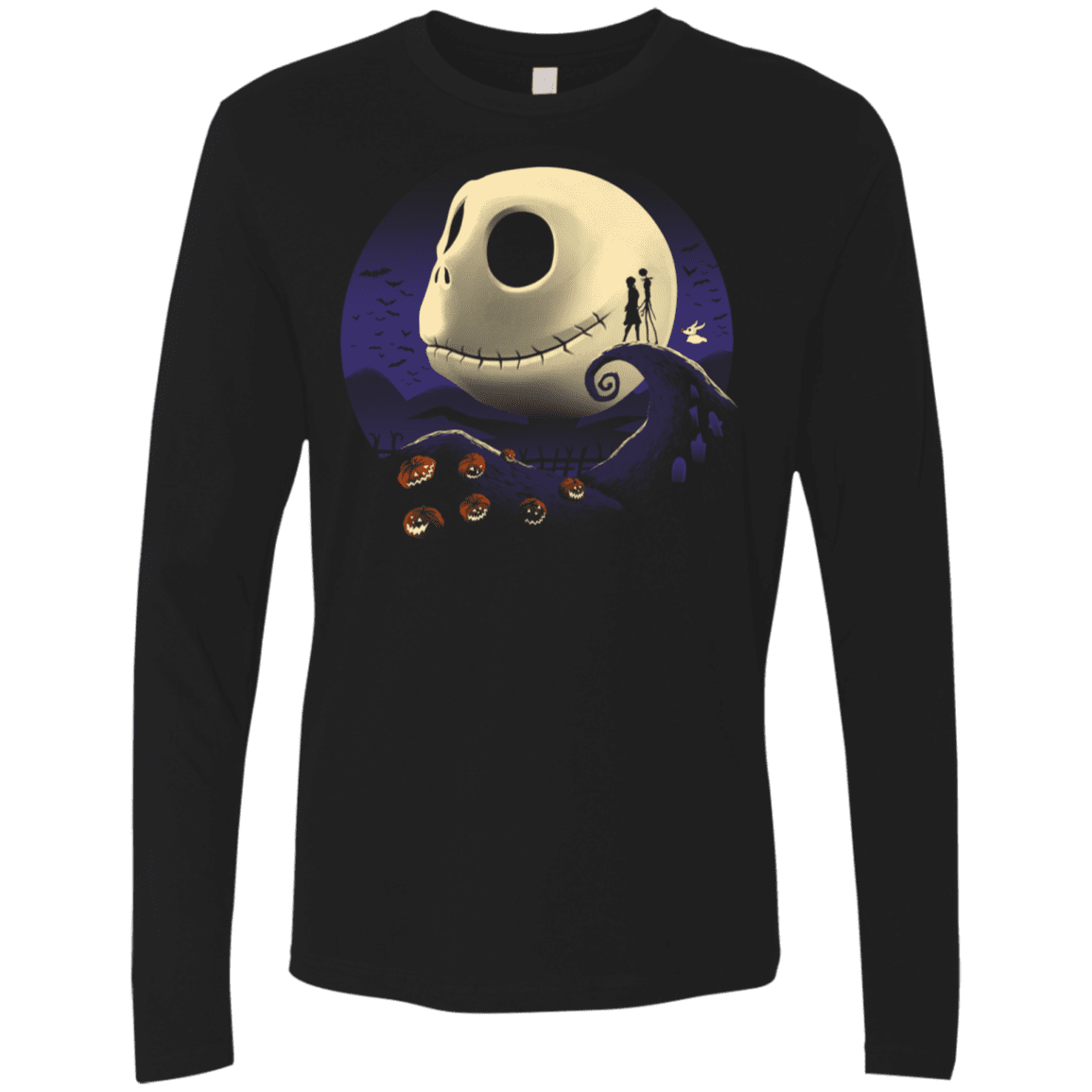 T-Shirts Black / S Pumpkins and Nightmares Men's Premium Long Sleeve