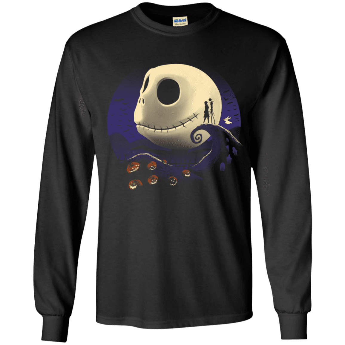 T-Shirts Black / YS Pumpkins and Nightmares Youth Long Sleeve T-Shirt
