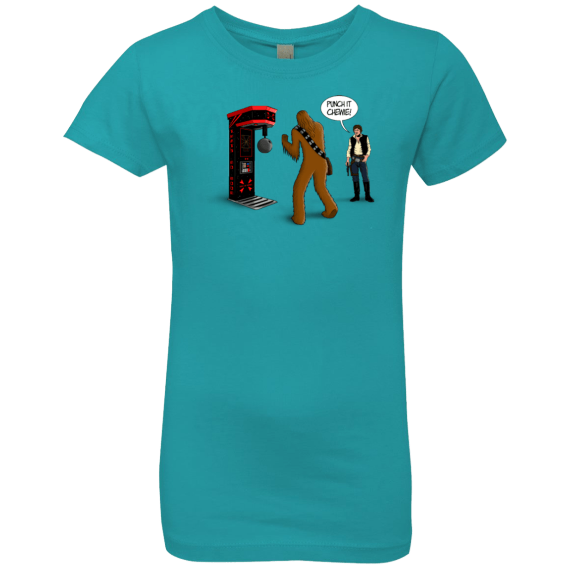 T-Shirts Tahiti Blue / YXS Punch It Chewie Girls Premium T-Shirt