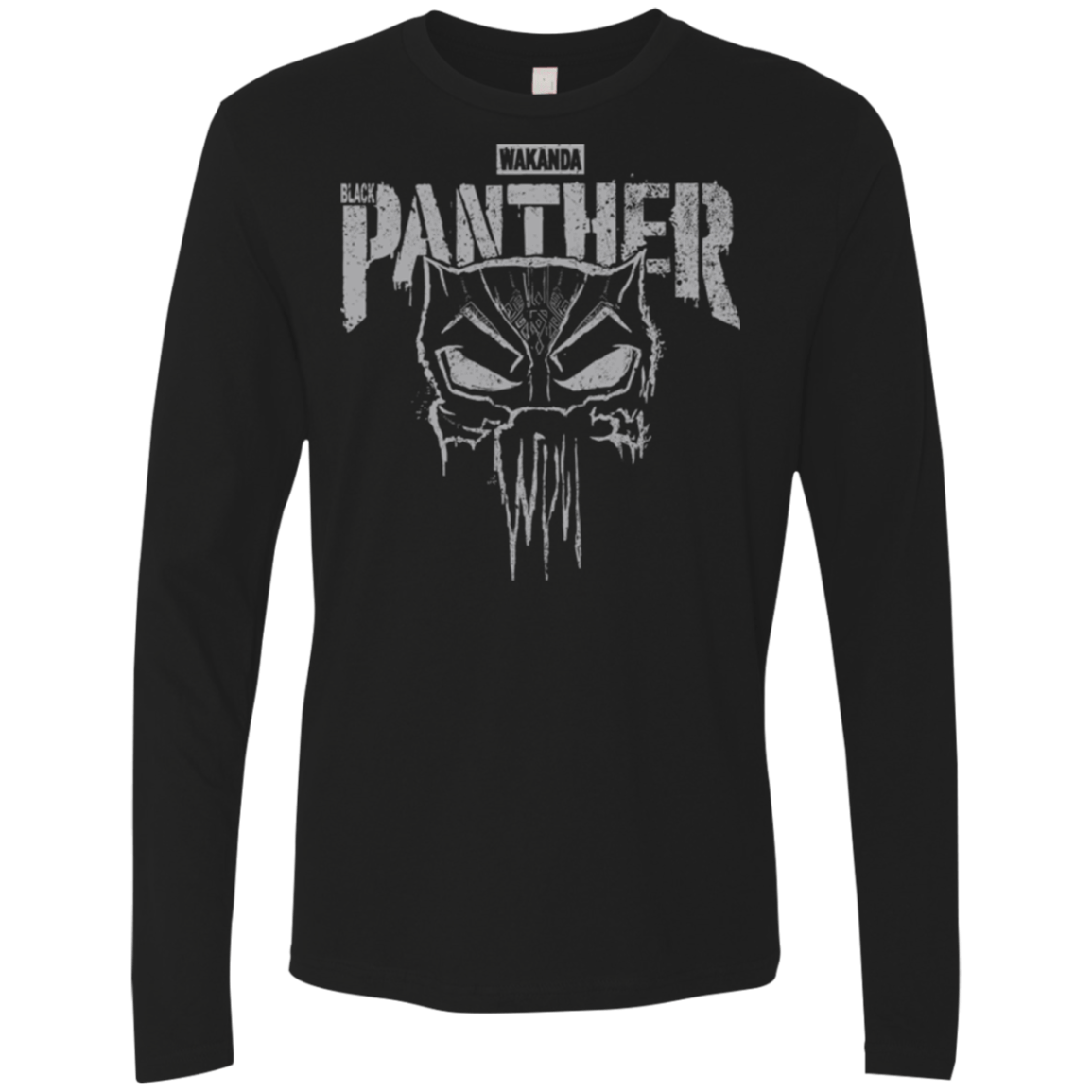 T-Shirts Black / S Punish Enemies Of Wakanda Men's Premium Long Sleeve