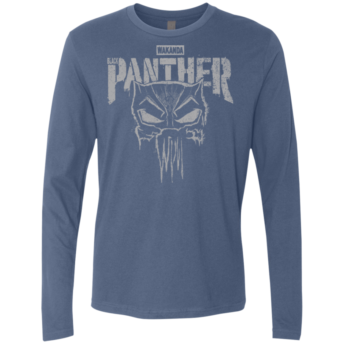 T-Shirts Indigo / S Punish Enemies Of Wakanda Men's Premium Long Sleeve