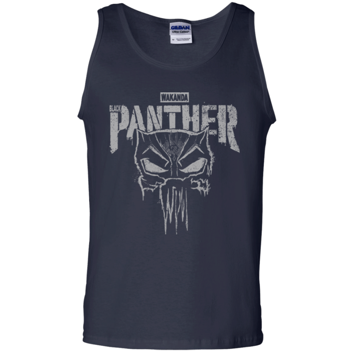 T-Shirts Navy / S Punish Enemies Of Wakanda Men's Tank Top