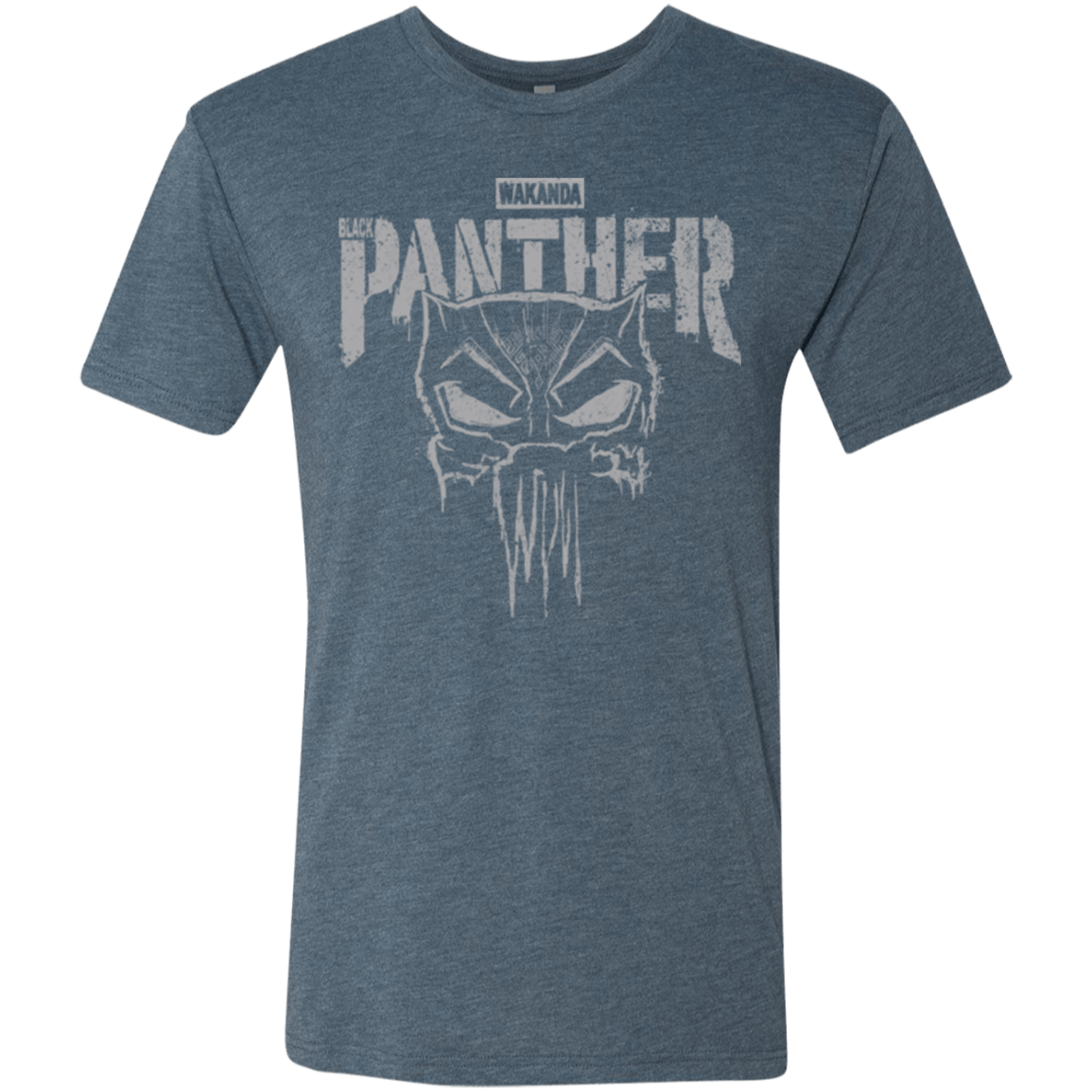 T-Shirts Indigo / S Punish Enemies Of Wakanda Men's Triblend T-Shirt