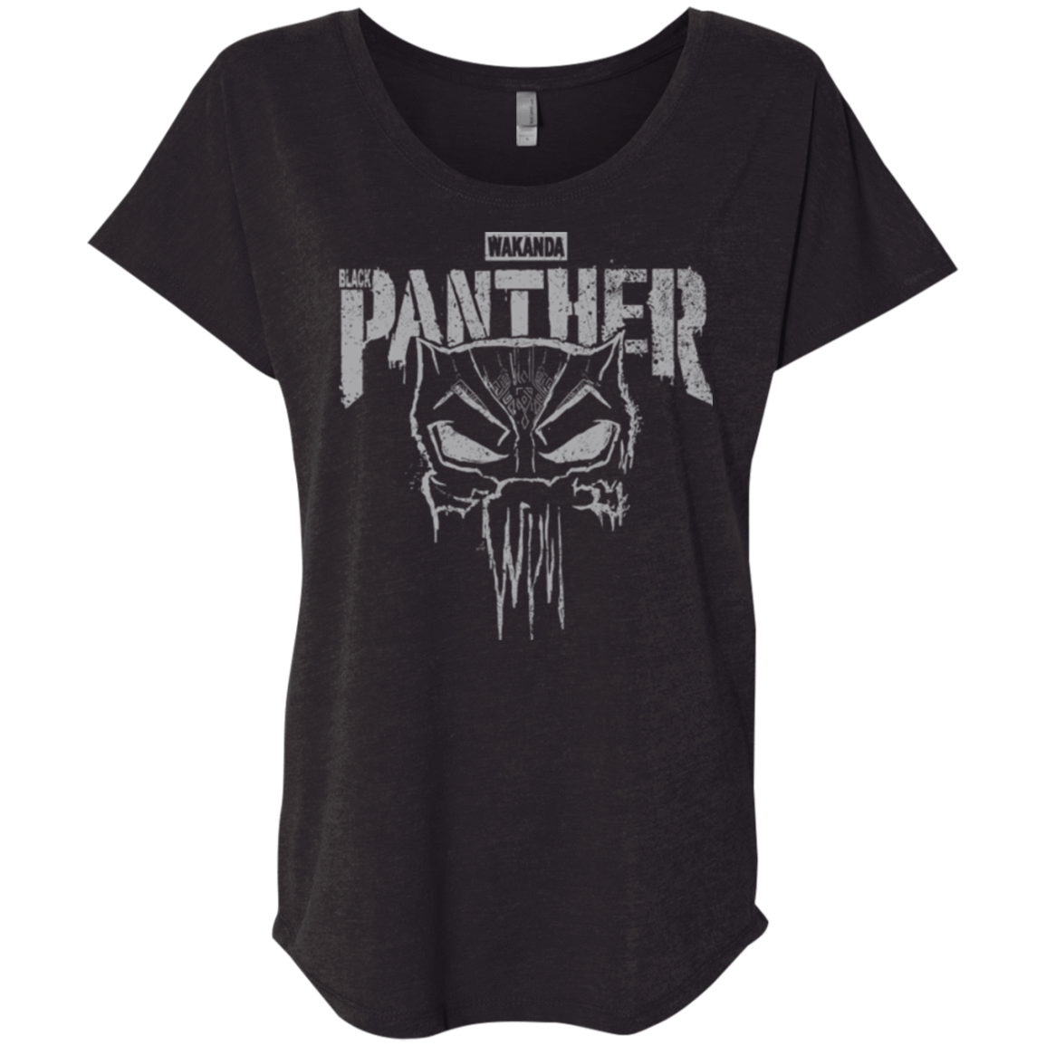 T-Shirts Vintage Black / X-Small Punish Enemies Of Wakanda Triblend Dolman Sleeve