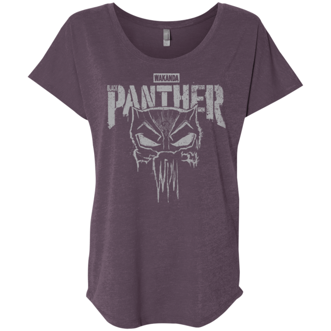 T-Shirts Vintage Purple / X-Small Punish Enemies Of Wakanda Triblend Dolman Sleeve