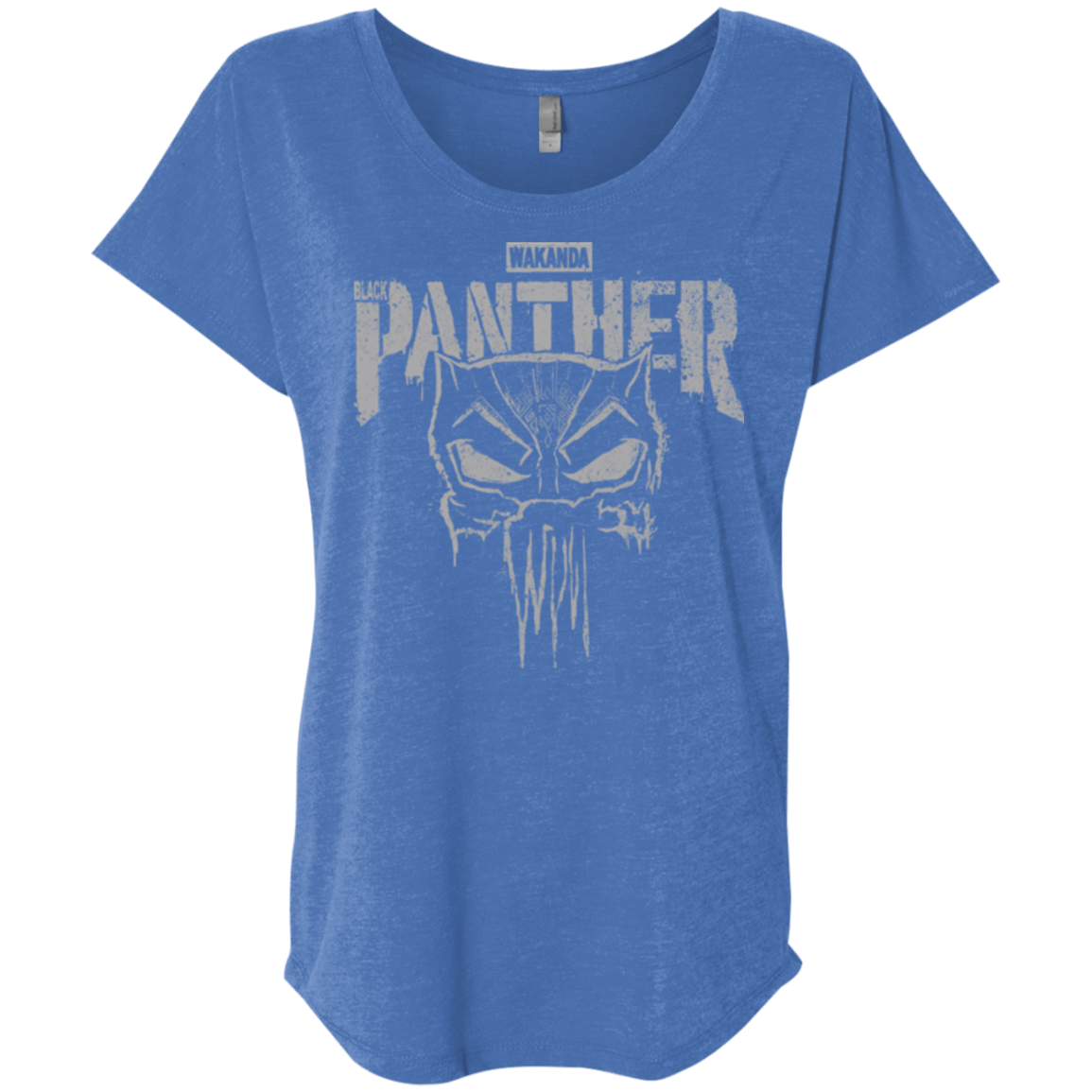 T-Shirts Vintage Royal / X-Small Punish Enemies Of Wakanda Triblend Dolman Sleeve