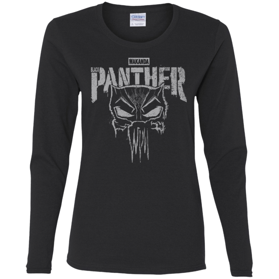 T-Shirts Black / S Punish Enemies Of Wakanda Women's Long Sleeve T-Shirt