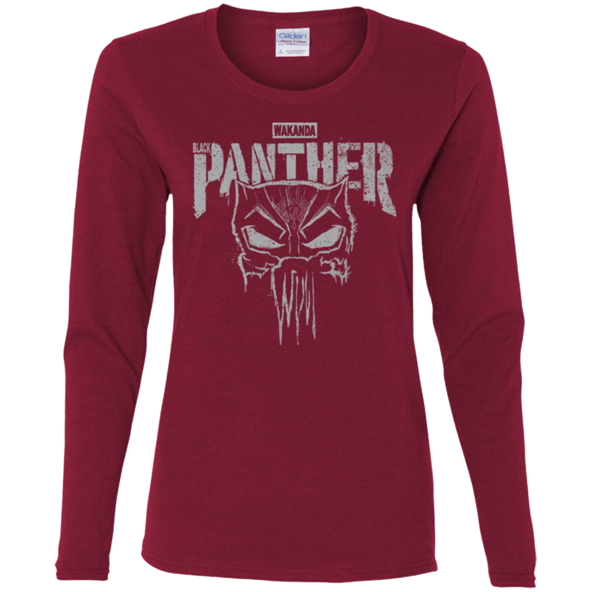 T-Shirts Cardinal / S Punish Enemies Of Wakanda Women's Long Sleeve T-Shirt