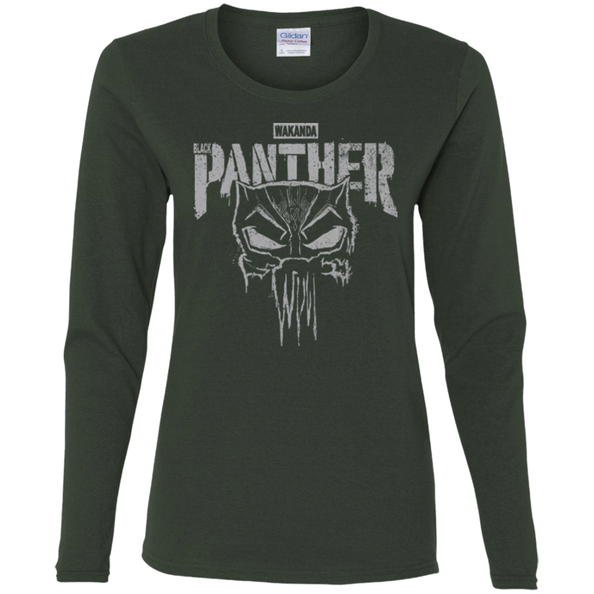 T-Shirts Forest / S Punish Enemies Of Wakanda Women's Long Sleeve T-Shirt
