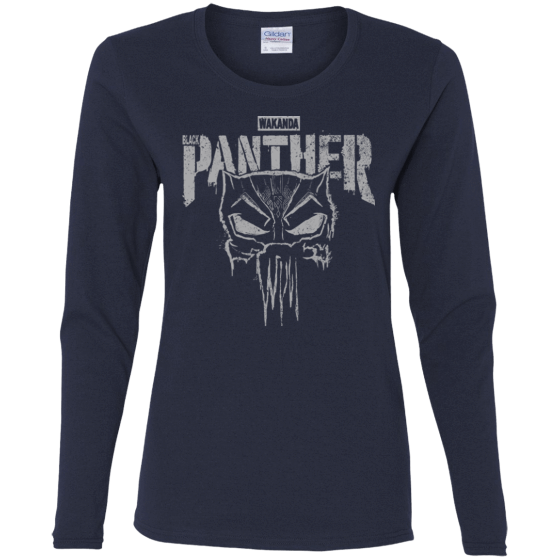 T-Shirts Navy / S Punish Enemies Of Wakanda Women's Long Sleeve T-Shirt