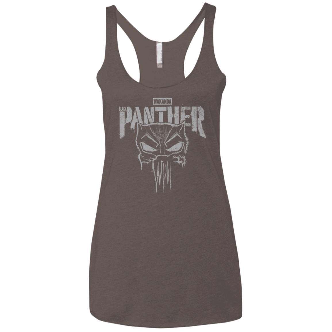 T-Shirts Macchiato / X-Small Punish Enemies Of Wakanda Women's Triblend Racerback Tank