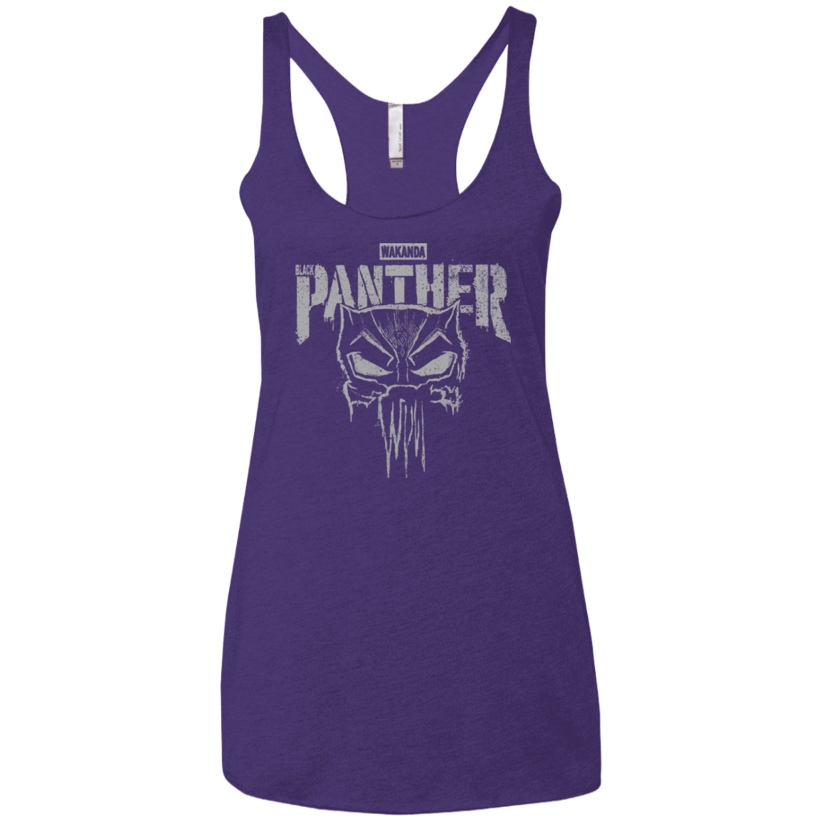 T-Shirts Purple Rush / X-Small Punish Enemies Of Wakanda Women's Triblend Racerback Tank