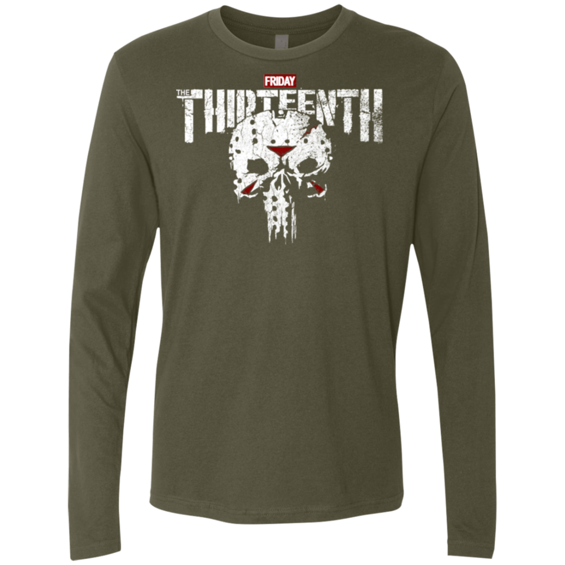 T-Shirts Military Green / S Punish The Campers Men's Premium Long Sleeve