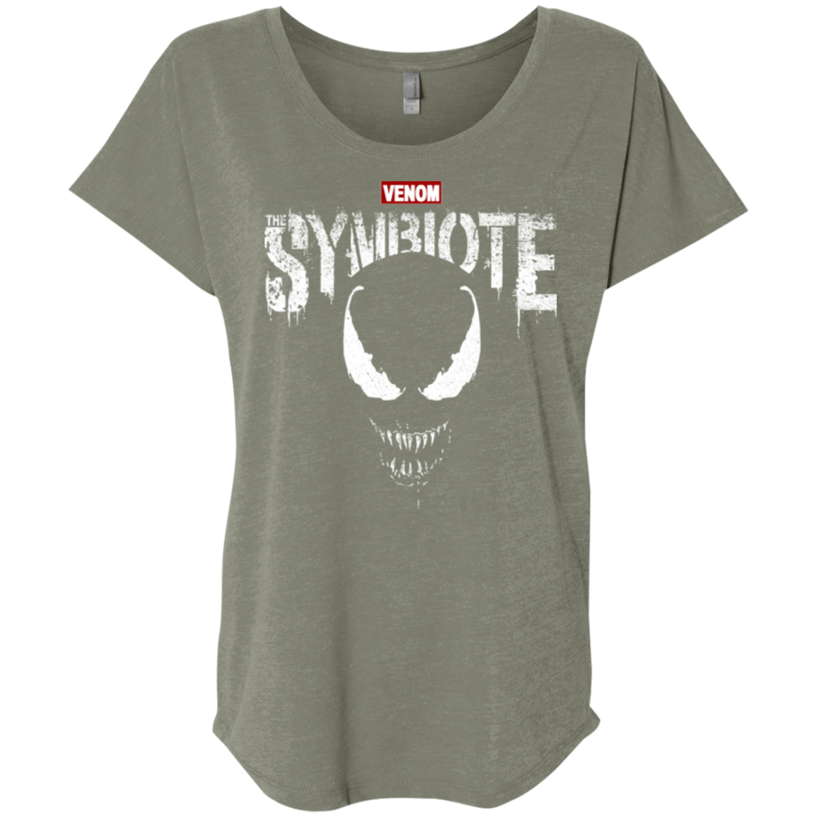 T-Shirts Venetian Grey / X-Small Punish The Spider Triblend Dolman Sleeve