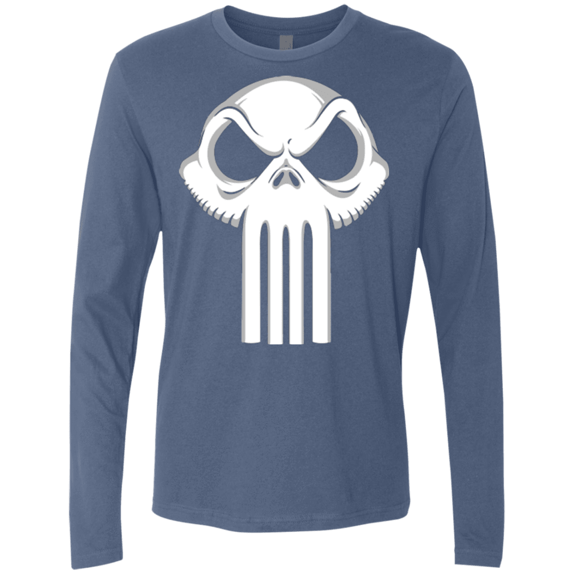 T-Shirts Indigo / Small Punisher King Men's Premium Long Sleeve