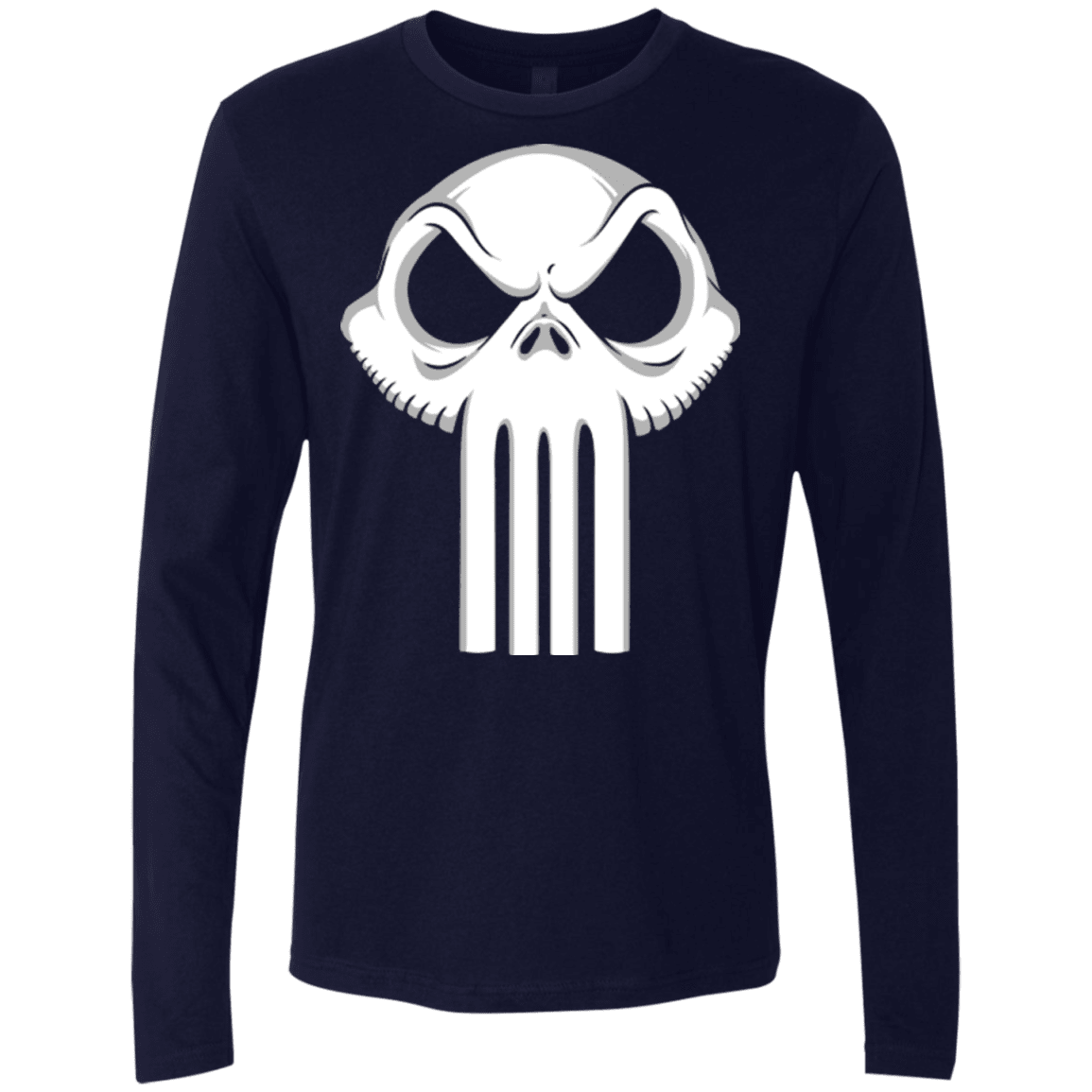 T-Shirts Midnight Navy / Small Punisher King Men's Premium Long Sleeve