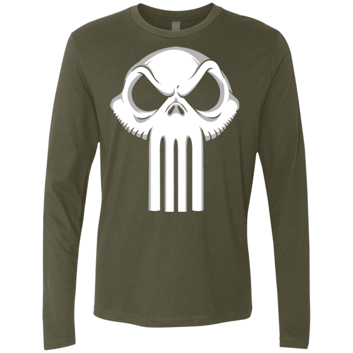 T-Shirts Military Green / Small Punisher King Men's Premium Long Sleeve
