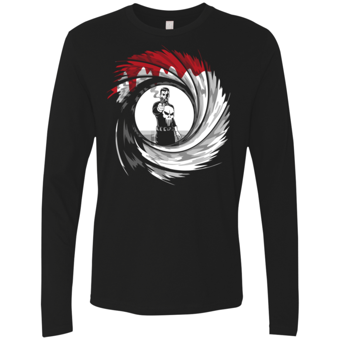 T-Shirts Black / Small Punishment Shot Men's Premium Long Sleeve