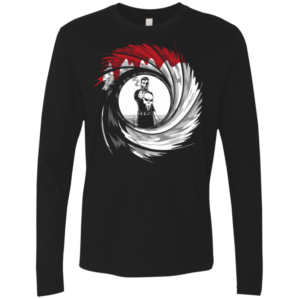 T-Shirts Black / Small Punishment Shot Men's Premium Long Sleeve