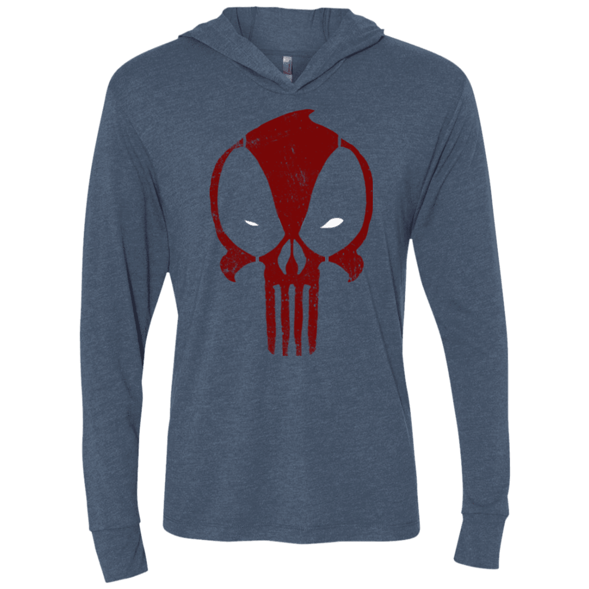 T-Shirts Indigo / X-Small Punishpool Triblend Long Sleeve Hoodie Tee