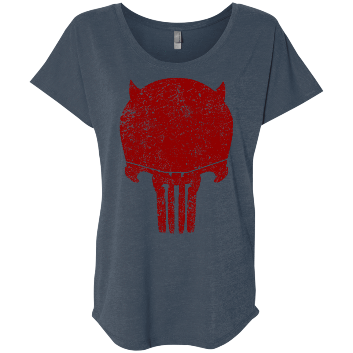 T-Shirts Indigo / X-Small Punishurdock Triblend Dolman Sleeve