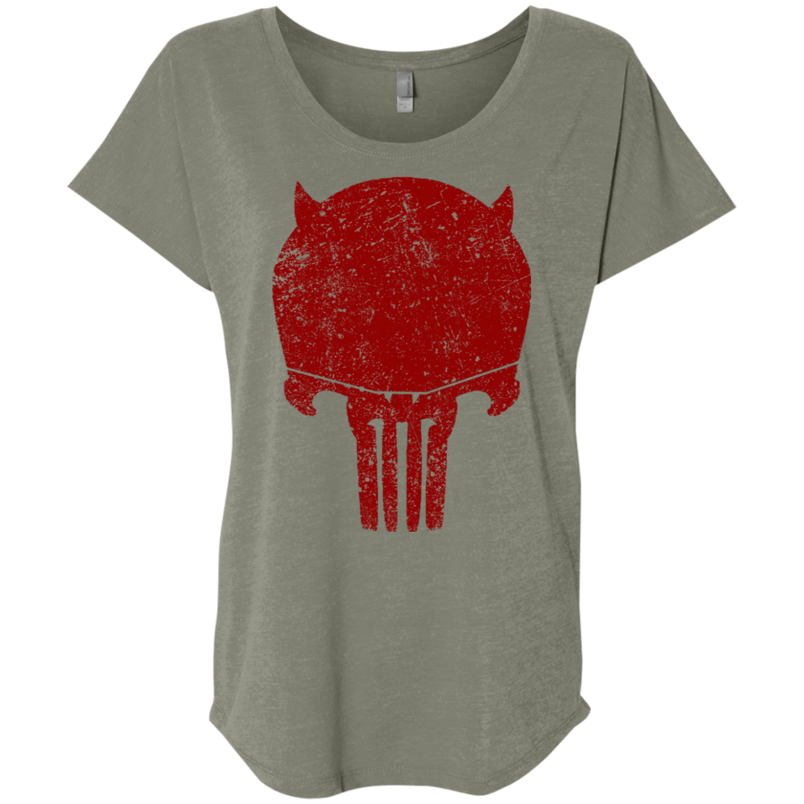 T-Shirts Venetian Grey / X-Small Punishurdock Triblend Dolman Sleeve