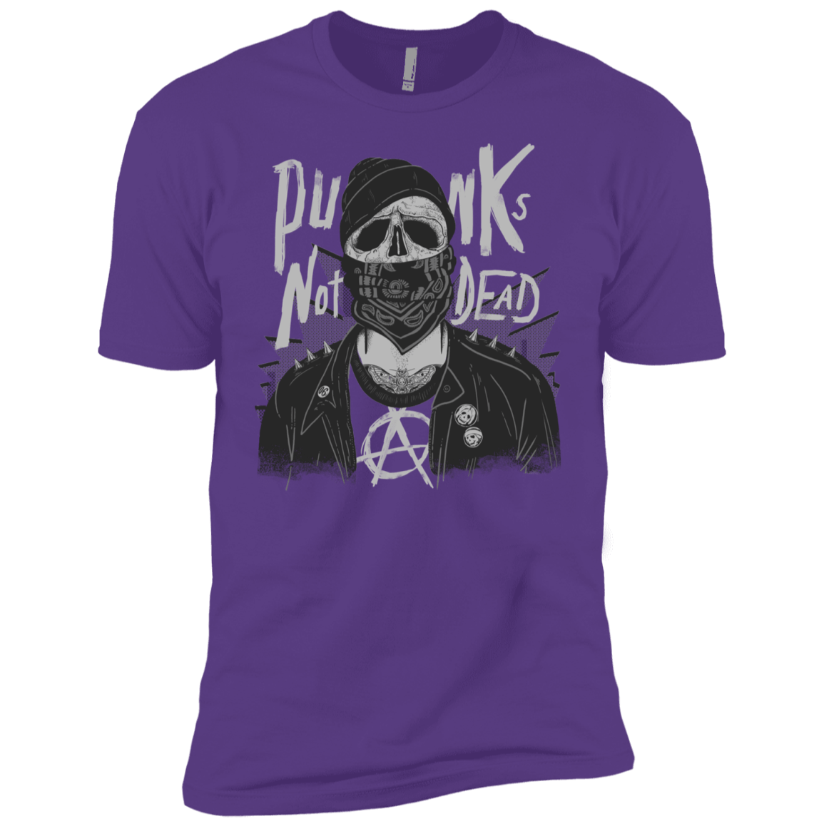 T-Shirts Purple Rush / YXS PUNK SKULL Boys Premium T-Shirt