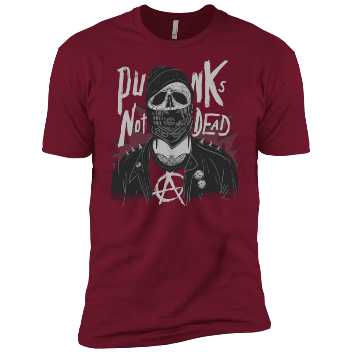 T-Shirts Cardinal / X-Small PUNK SKULL Men's Premium T-Shirt