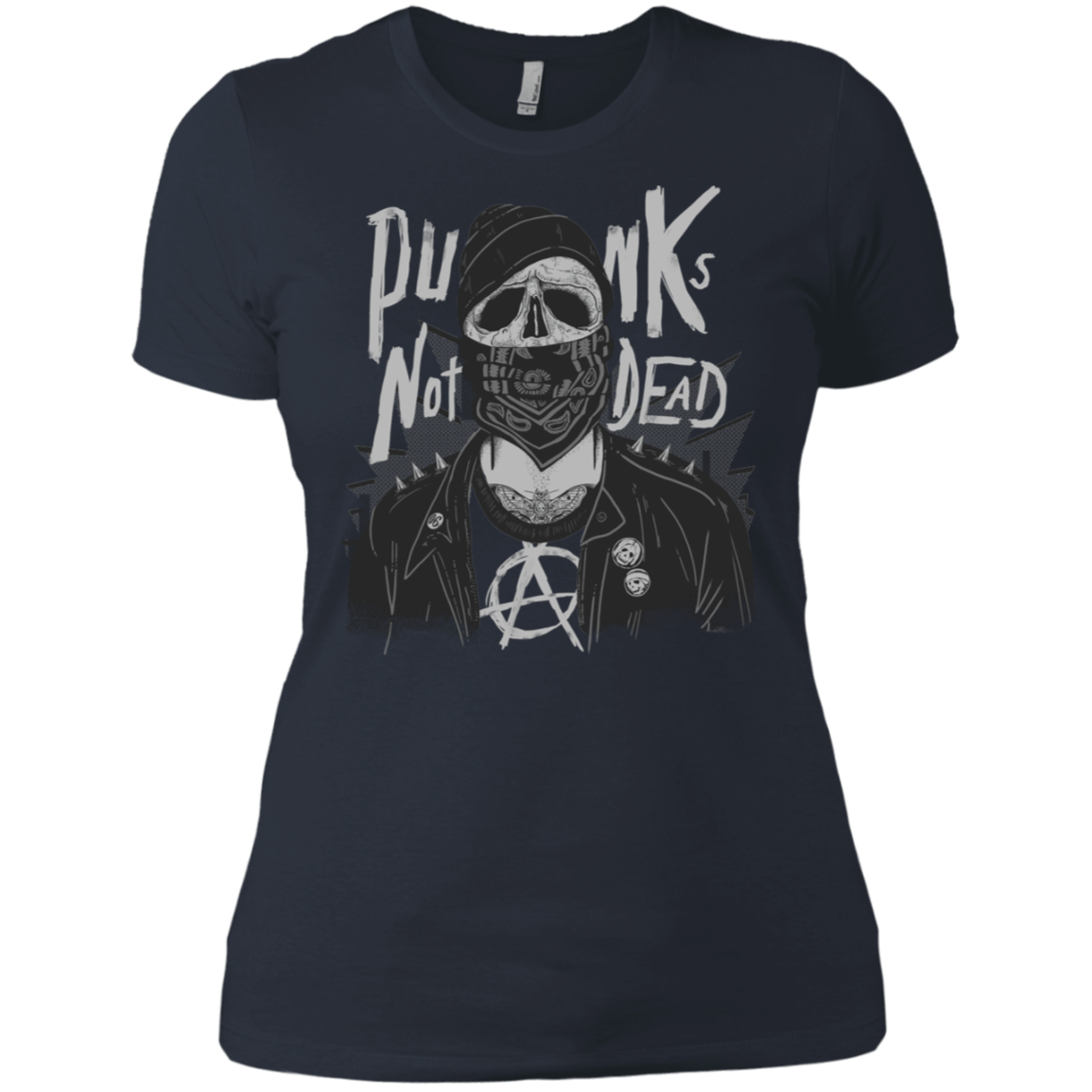 T-Shirts Indigo / X-Small PUNK SKULL Women's Premium T-Shirt