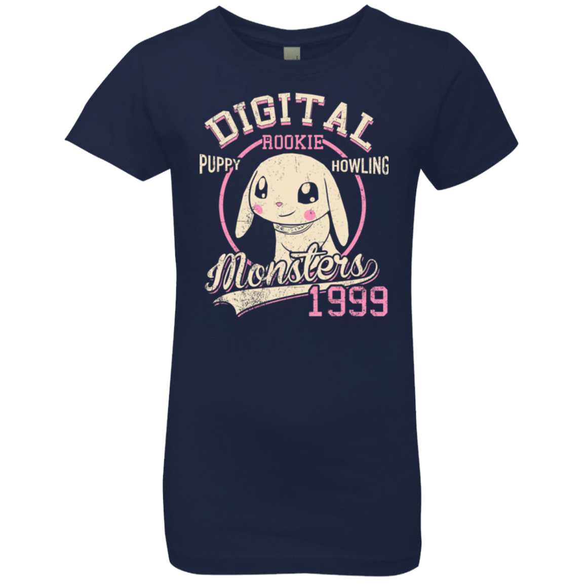 T-Shirts Midnight Navy / YXS Puppy Howling Girls Premium T-Shirt