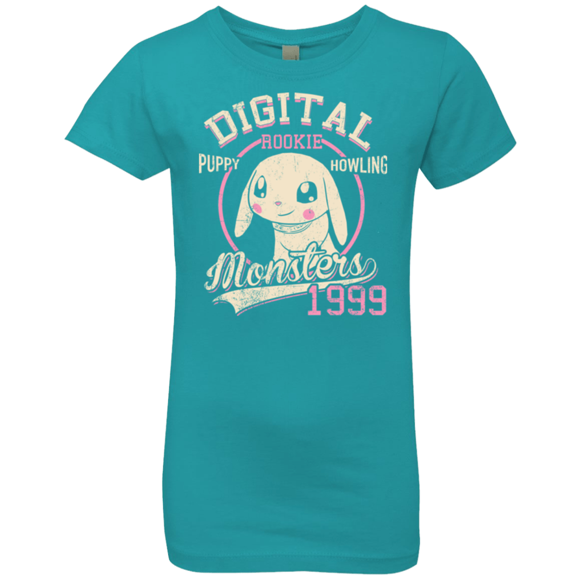 T-Shirts Tahiti Blue / YXS Puppy Howling Girls Premium T-Shirt