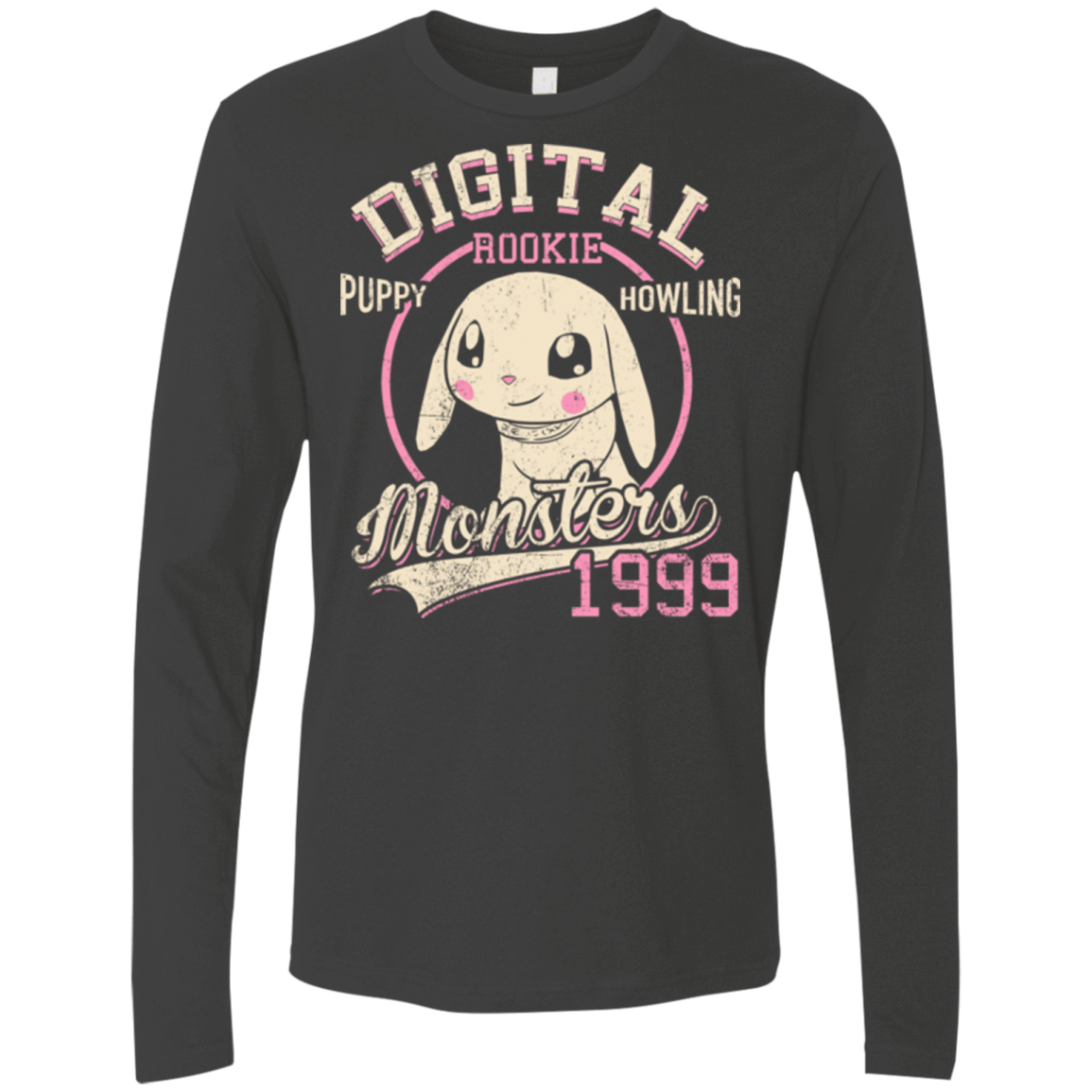 T-Shirts Heavy Metal / Small Puppy Howling Men's Premium Long Sleeve