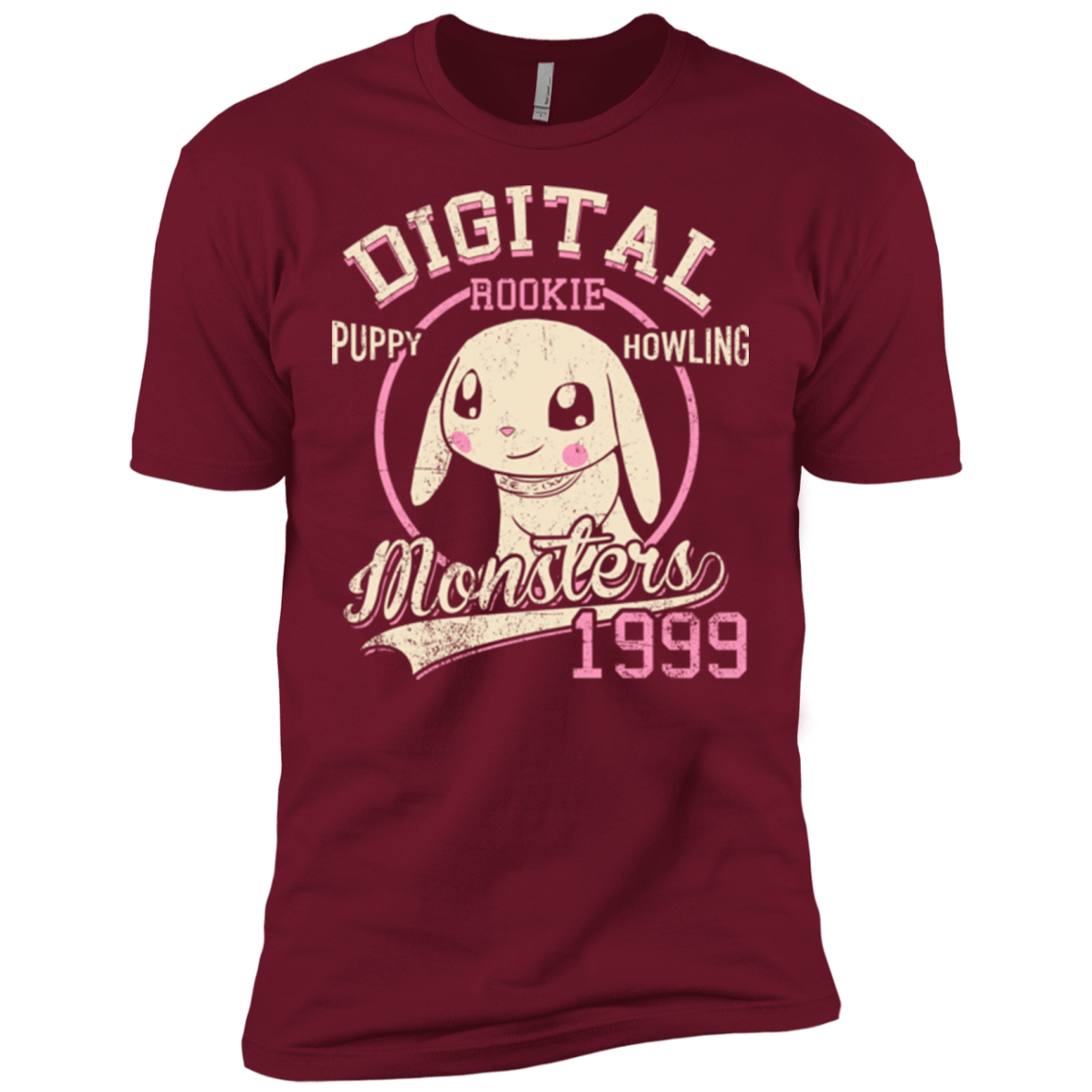 T-Shirts Cardinal / X-Small Puppy Howling Men's Premium T-Shirt