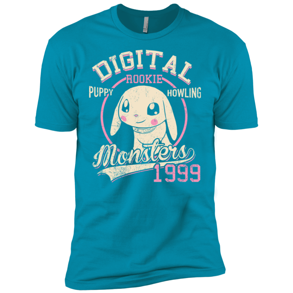 T-Shirts Turquoise / X-Small Puppy Howling Men's Premium T-Shirt