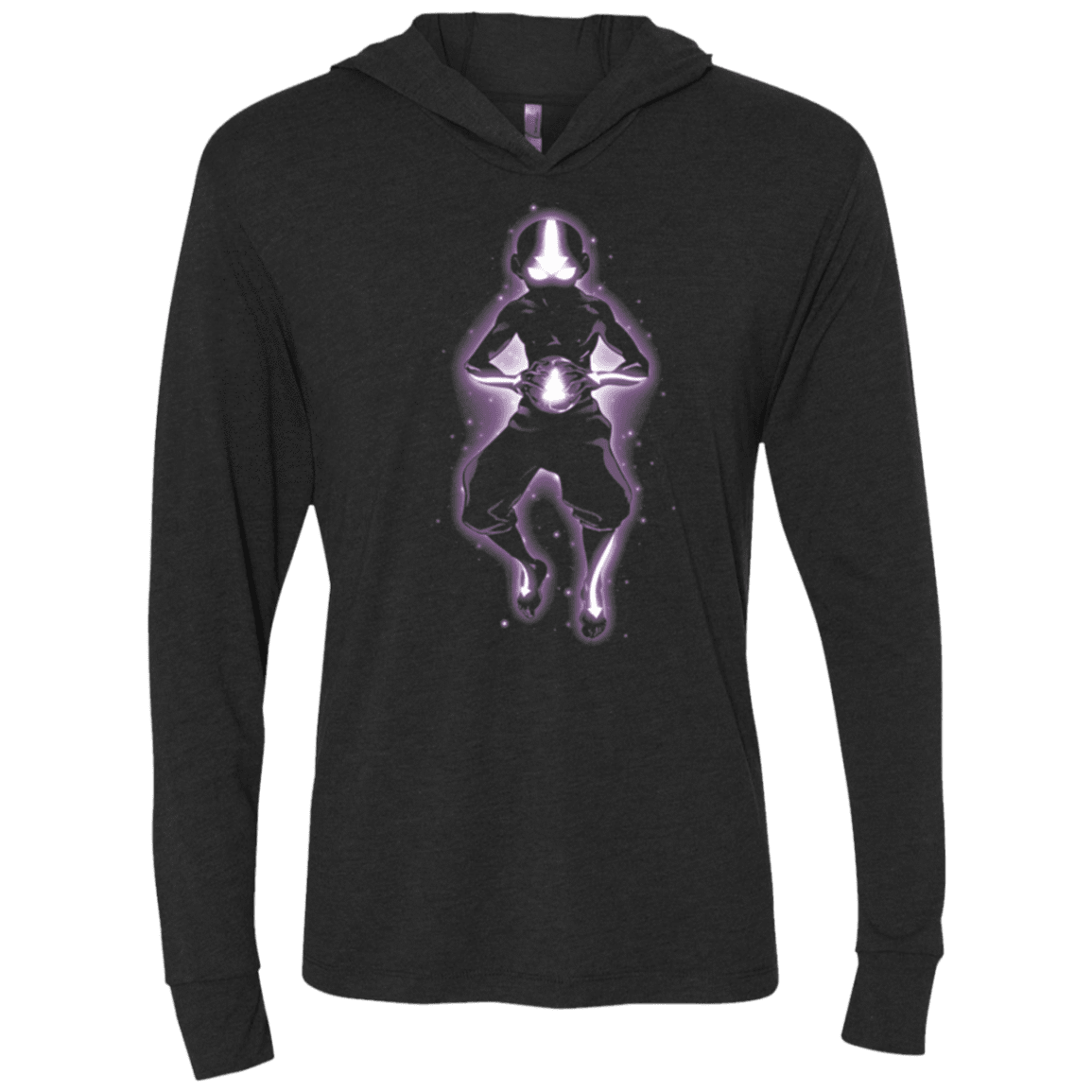 T-Shirts Vintage Black / X-Small Pure Cosmic Energy Triblend Long Sleeve Hoodie Tee