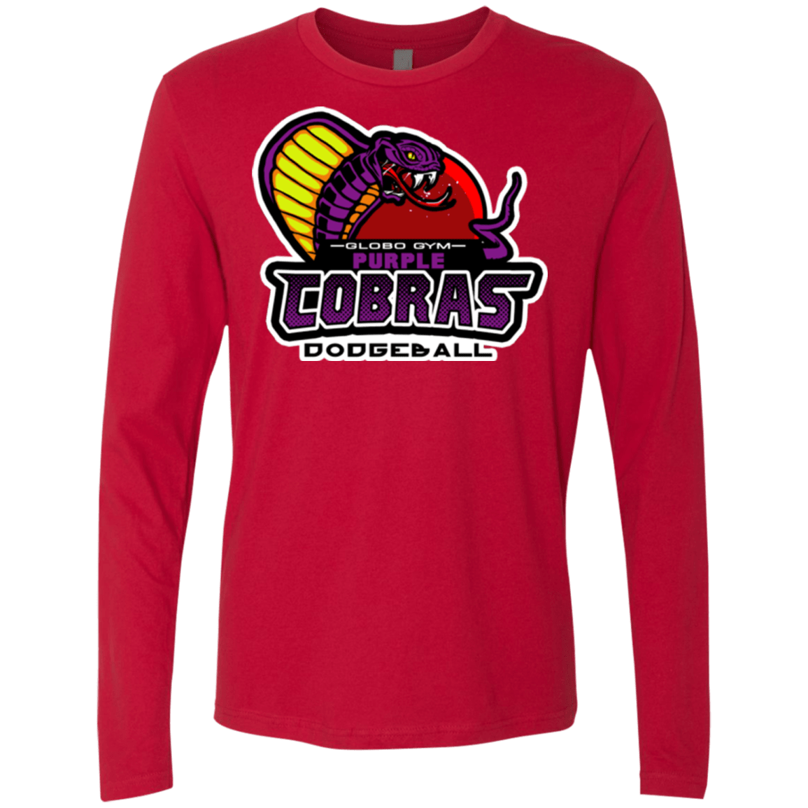 T-Shirts Red / Small Purple Cobras Men's Premium Long Sleeve
